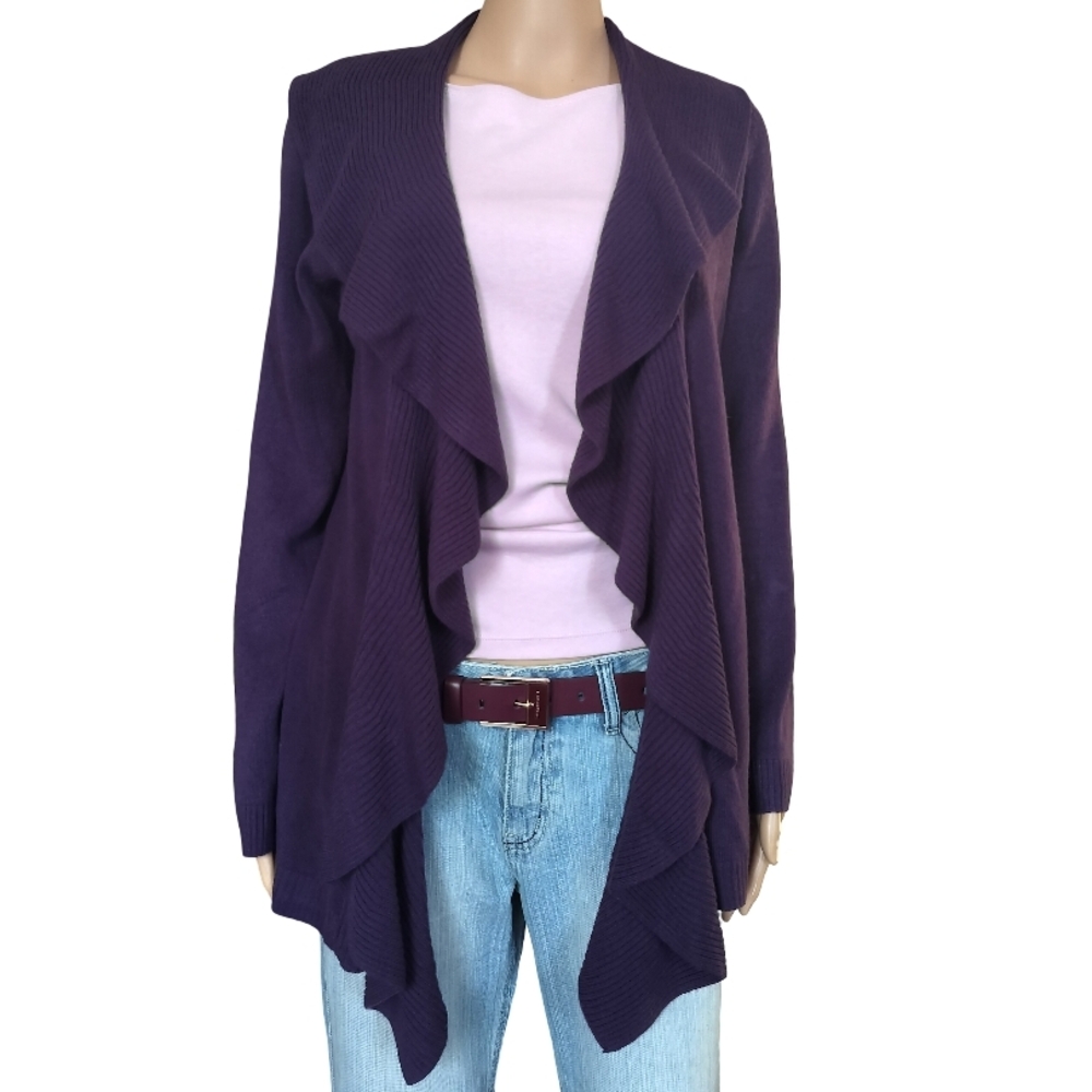 Karen Scott Deep Purple Women's Cardigan